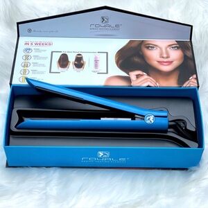 Royale Platinum Genius Heating Element Flat Iron Blue Hair Straightener